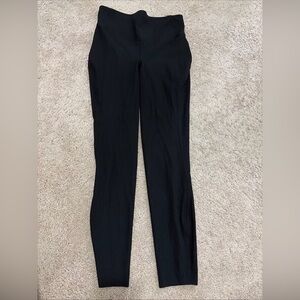 Lululemon Base Pace Black Ribbed Leggings Size 6 25”